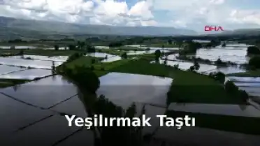 Tokat'ta Tarihi Köprü ve Tarım Arazileri Yeşilırmak'ın Gazabına Uğradı!