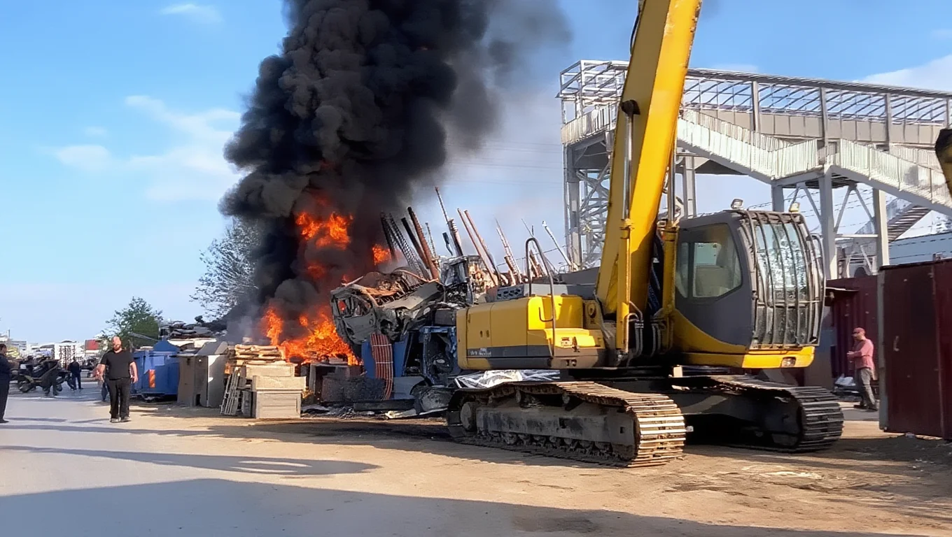 Edirne'de Hurdacılar Sitesinde Yangın Çıktı