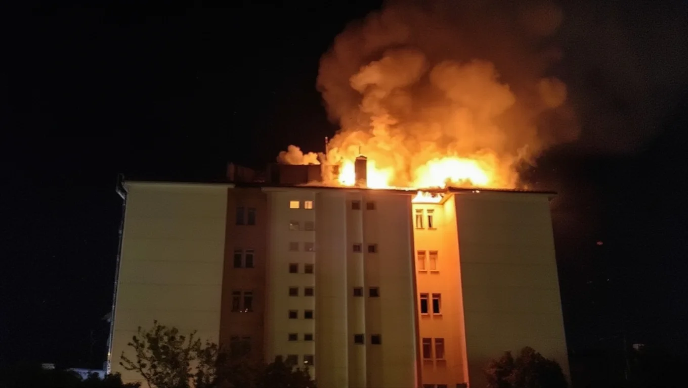 Nazilli Fen Lisesi Yurdunda Yangın: 46 Öğrenci Tahliye Edildi