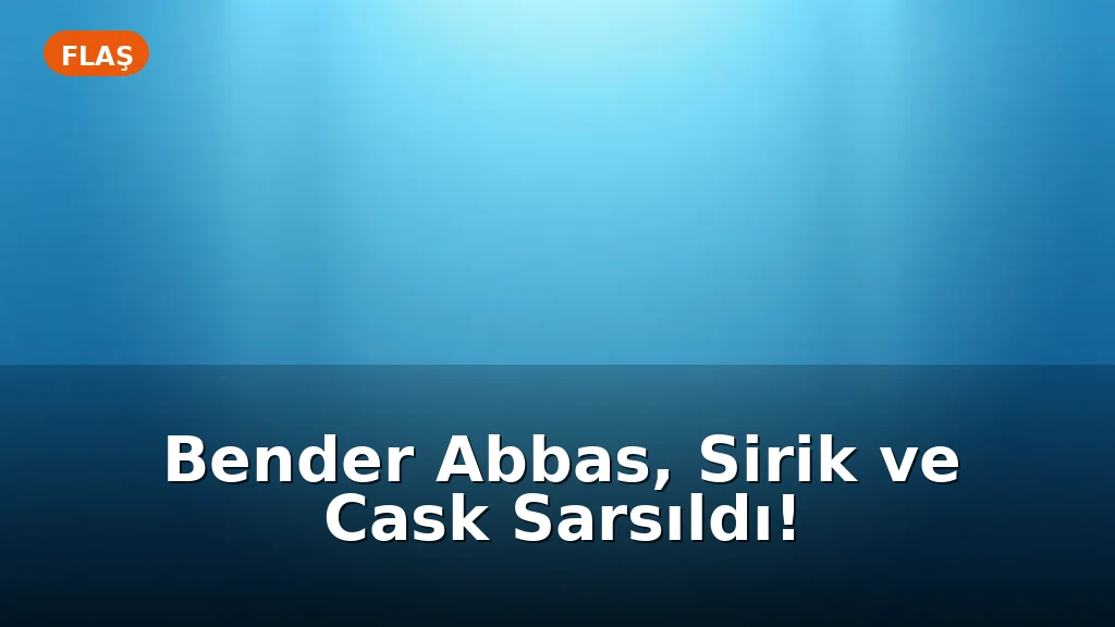 İran'da Şok Eden Patlamalar