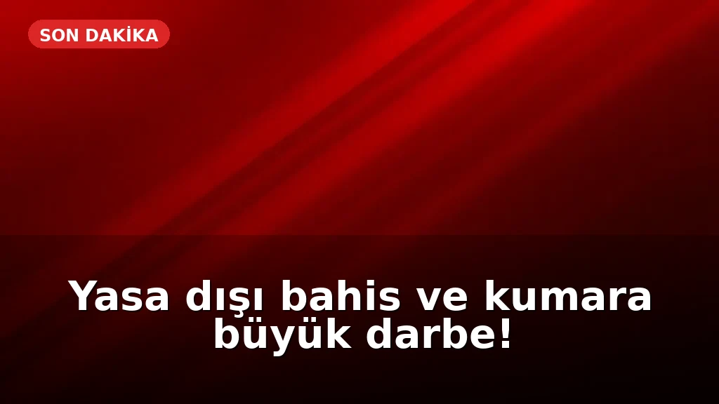İstanbul merkezli "yasa dışı bahis ve kumar" operasyonunda 108 zanlı yakalandı
