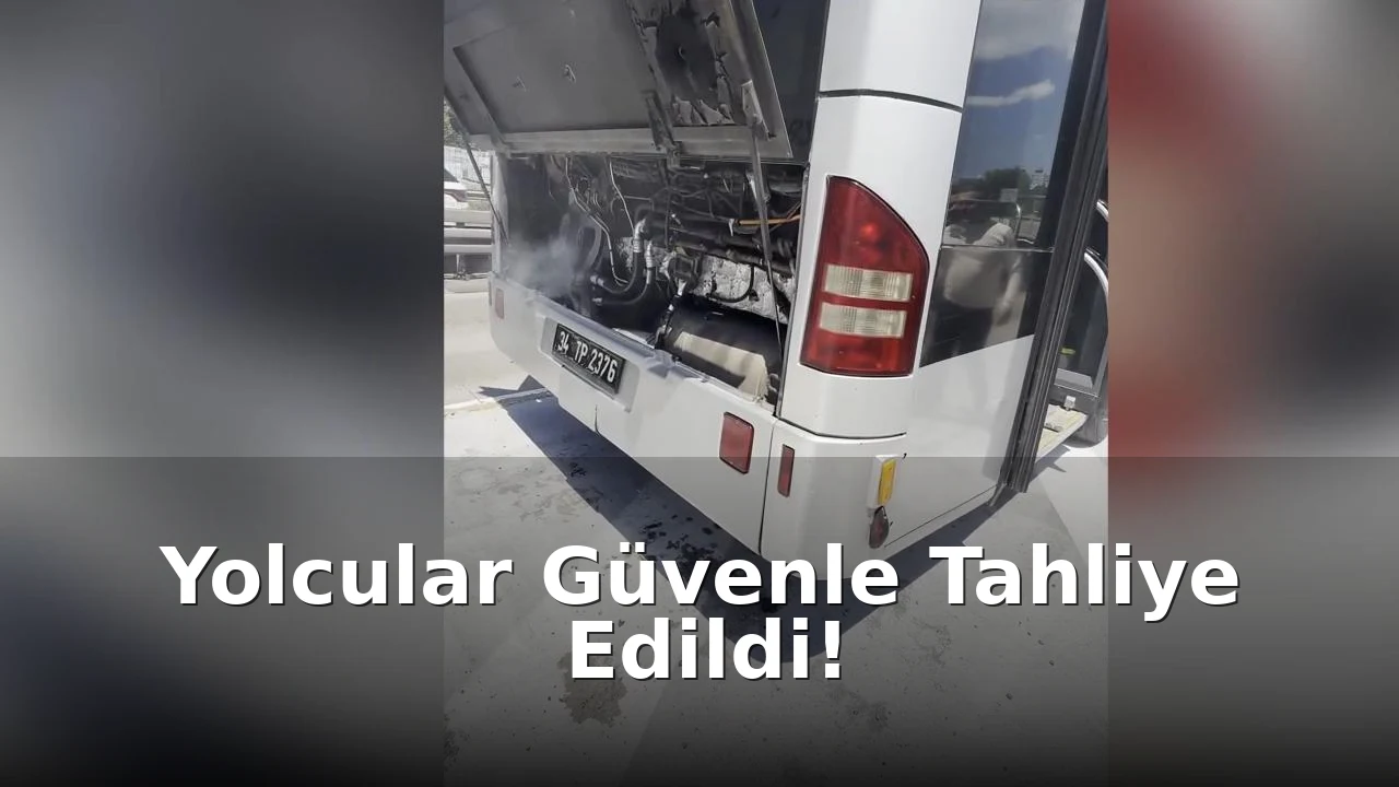 İstanbul Metrobüsünde Korkutan Yangın