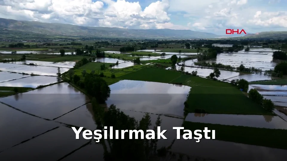 Tokat'ta Tarihi Köprü ve Tarım Arazileri Yeşilırmak'ın Gazabına Uğradı!
