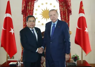 Erdoğan, Vietnam Meclis Başkanı'nı Kabul Etti